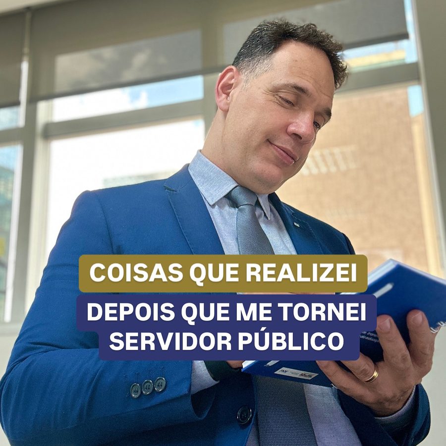 André Fernandes de terno: coisas que realizei depois que me tornei servidor público